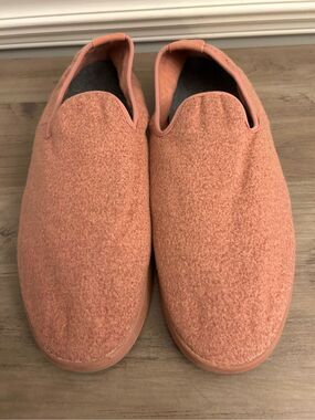 Allbirds Men's Merino Wool Lounger Slippers sz 13 coral pink lounge home relax